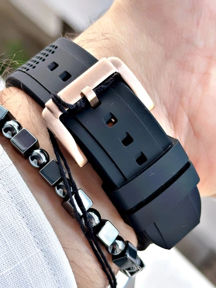 Ferrucci Function FCF.03297FS.03 Silikon Kordon Erkek Kol Saati - Resim 2