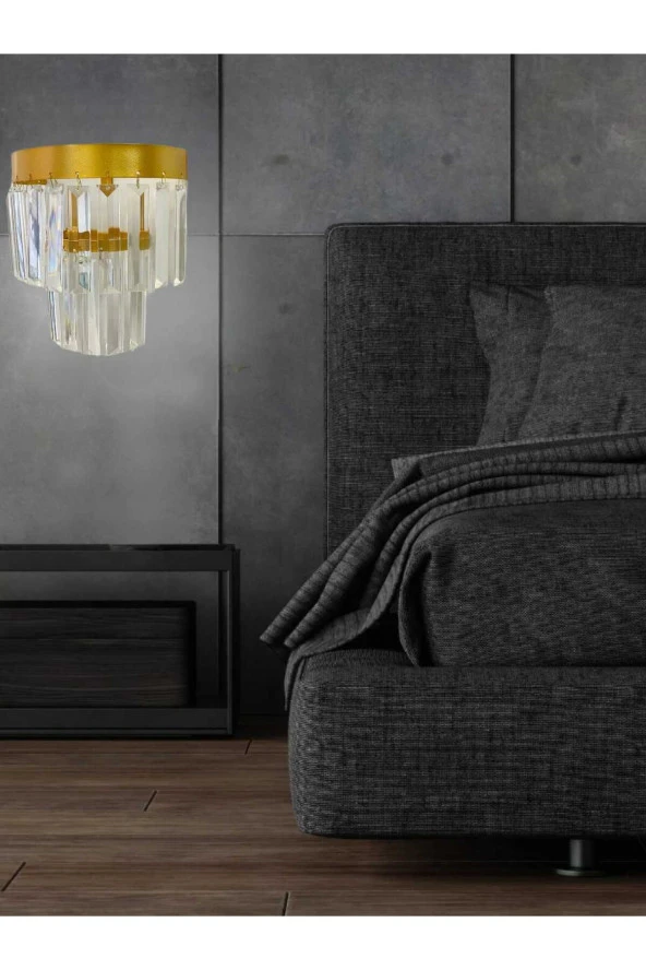 Birsen Aydınlatma 20X23 NİLSA DUVAR APLİĞİ E-14 SARI