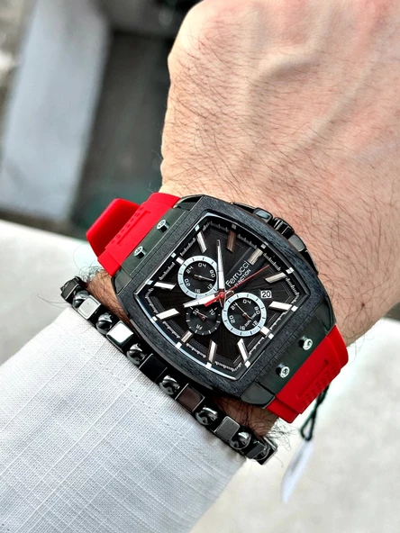 Ferrucci Function FCF.03297FS.05 Silikon Kordon Erkek Kol Saati - Resim 3