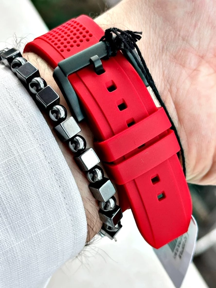 Ferrucci Function FCF.03297FS.05 Silikon Kordon Erkek Kol Saati - Resim 2