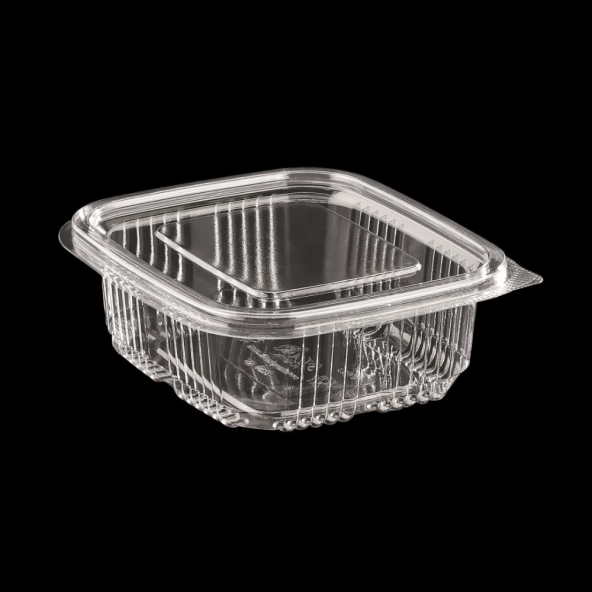 Plastik Saklama Kabı 250 gr 50 Adet Plastik Kapaklı Kase Sızdırmaz Kap Şeffaf Kullan At Kase - 4