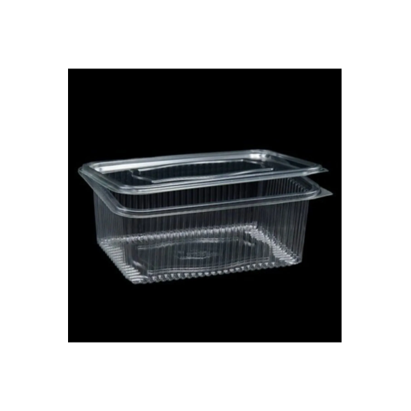 Plastik Saklama Kabı 1500 gr 50'li Plastik Kapaklı Kase Sızdırmaz Kap Şeffaf Kullan At Kase - 3