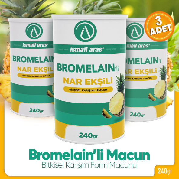 Bromelain'li Nar Ekşili Form Macunu 240 GR - 3 Kutu