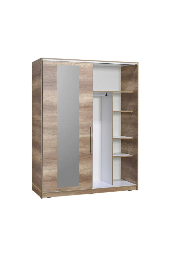 Sürgü Kapılı Aynalı Gardırop - Tori - 3