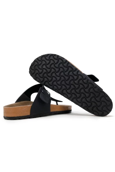 Erkek Günlük Parmak Arası Siyah Terlik - 6