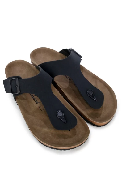 Erkek Günlük Parmak Arası Siyah Terlik - 4