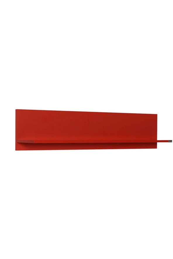Dekoratif Duvar Rafı - Kırmızı 120x25x20 cm (GxYxD) - 3