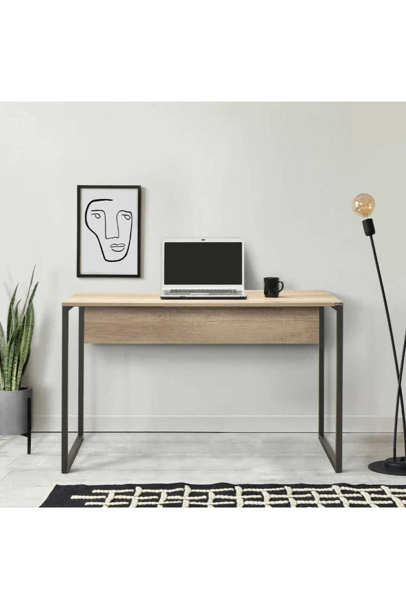 Connect Çalışma Masası-Açık Ceviz (Tori) 120x75x60 cm (GxYxD) - 2