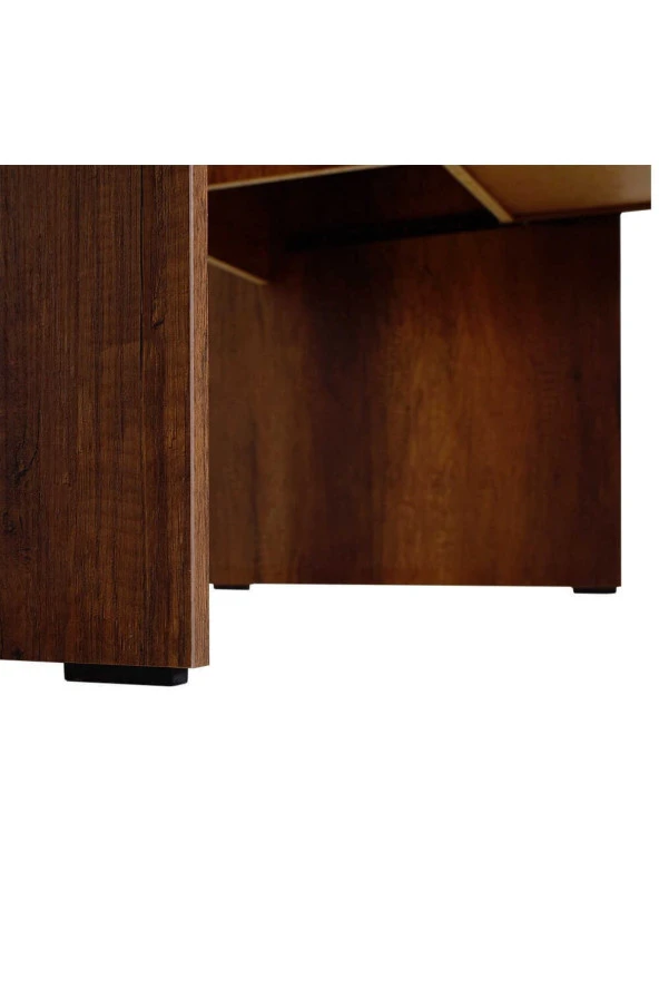 Concept Kilitli Çekmeceli Çalışma Masası-Koyu Ceviz (Oslo Ceviz) 120x75x60 cm (GxYxD) - 8