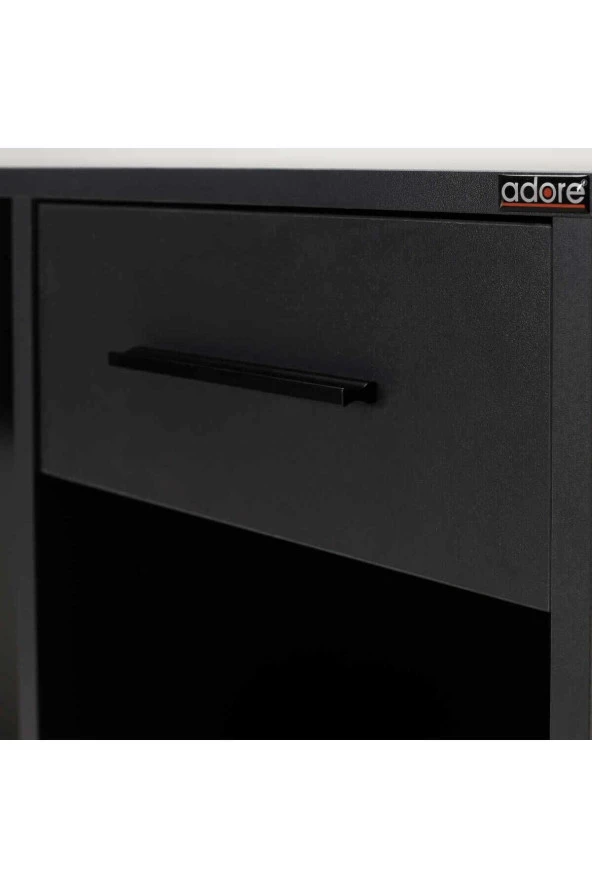 Trendline Çekmeceli Çalışma Masası-Antrasit 90x75x52 cm (GxYxD) - 7