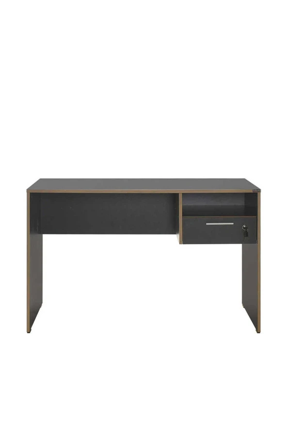Concept Kilitli Çekmeceli Çalışma Masası-Antrasit-Kontra 120x75x60 cm (GxYxD) - 4