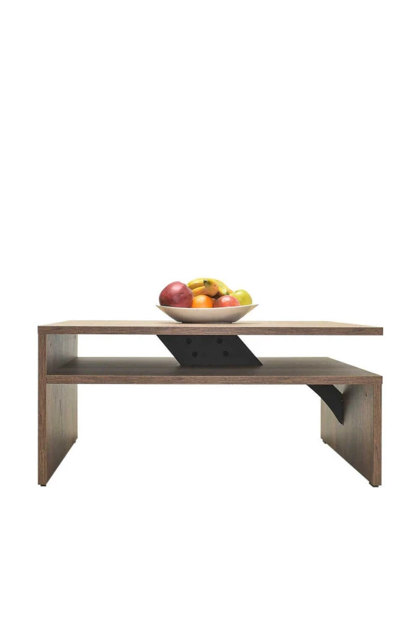 Level Kare Orta Sehpa - Koyu Ceviz (Oslo Ceviz) 90x42x90 cm (GxYxD) - 2