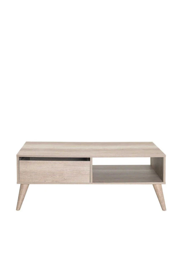 Step Dikdörtgen Orta Sehpa - Açık Ceviz (Tori) 110x42x65 cm (GxYxD) - 3