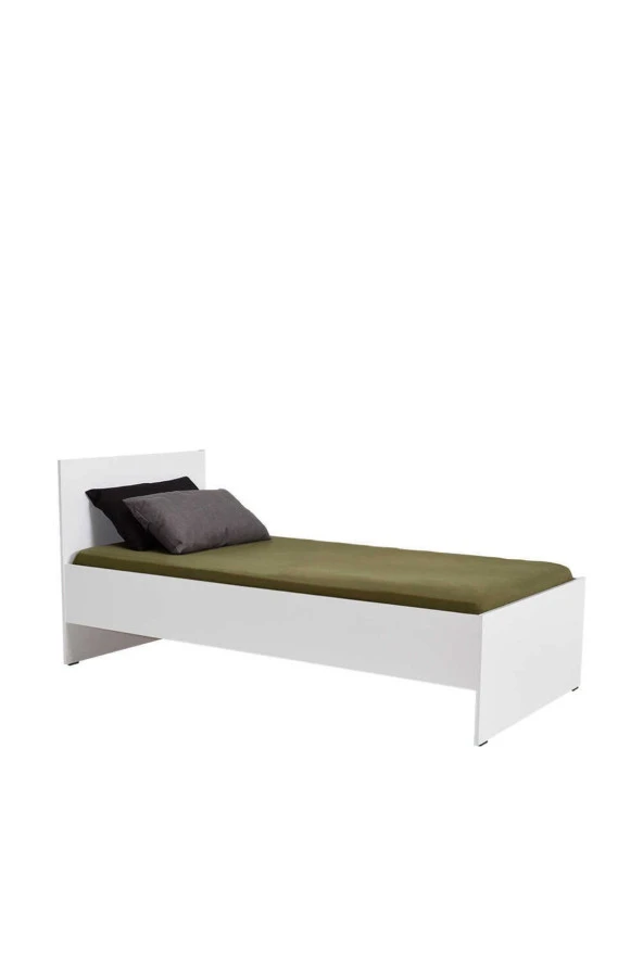 Trendline Tek Kişilik Karyola-Mat Beyaz 96x89x195 cm (GxYxD) - 2