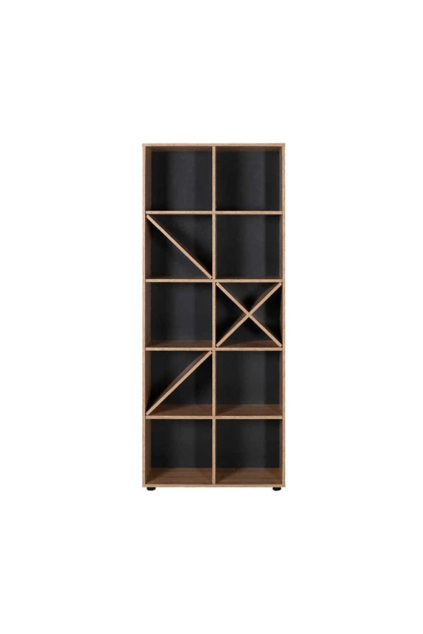 Gaming 10 Raflı Kitaplık - Sonoma 75x188x 30 cm (GxYxD)