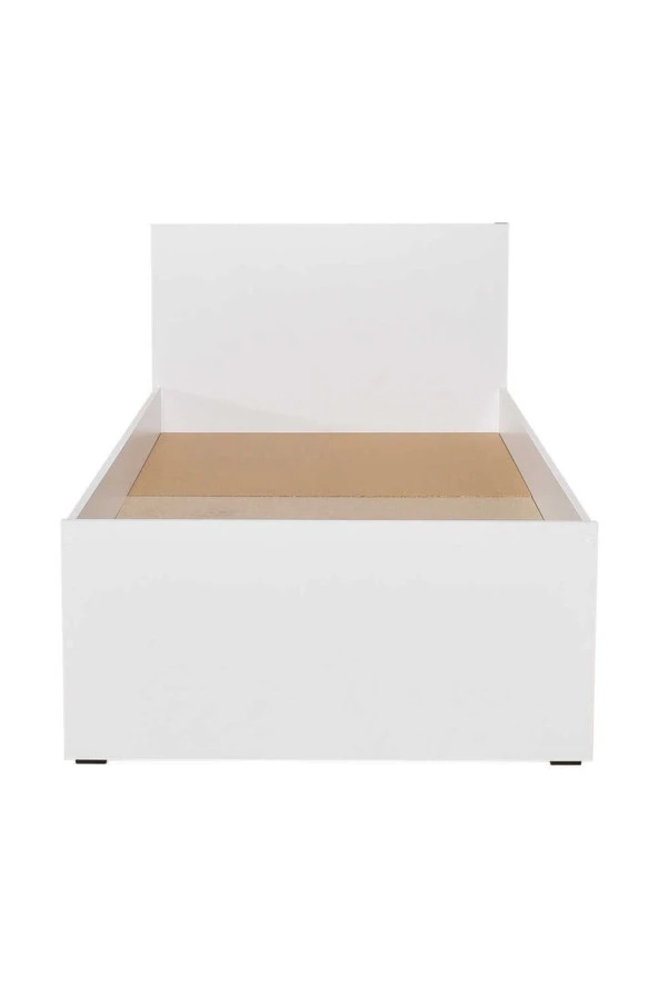 Trendline Tek Kişilik Karyola-Mat Beyaz 96x89x195 cm (GxYxD) - 6