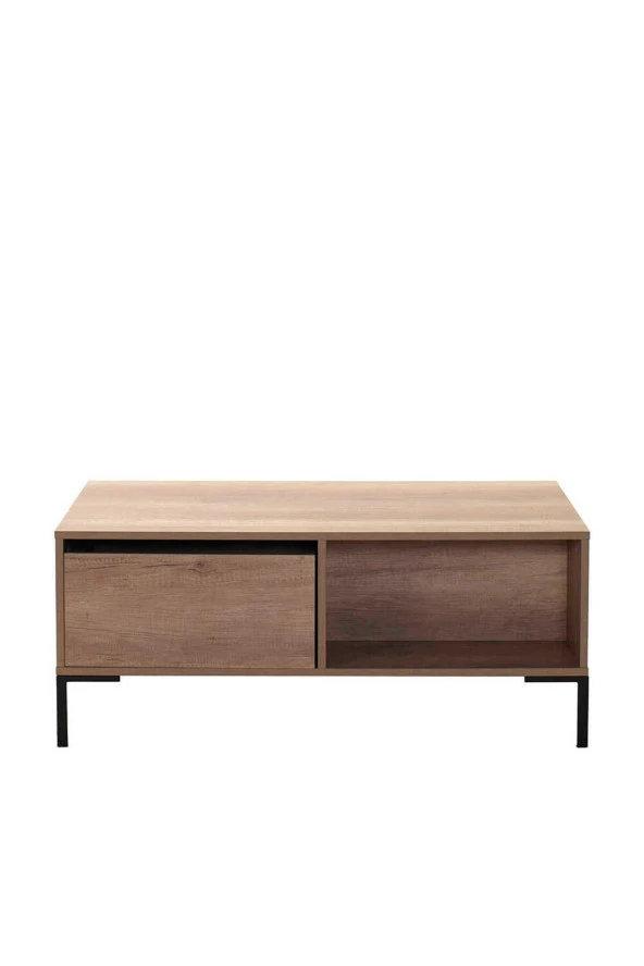 Cube Dikdörtgen Orta Sehpa-Açık Ceviz (Tori) 103x42x60 cm (GxYxD) - 4
