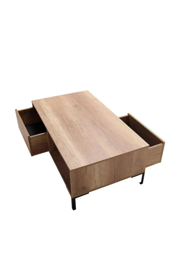 Cube Dikdörtgen Orta Sehpa-Açık Ceviz (Tori) 103x42x60 cm (GxYxD) - 7