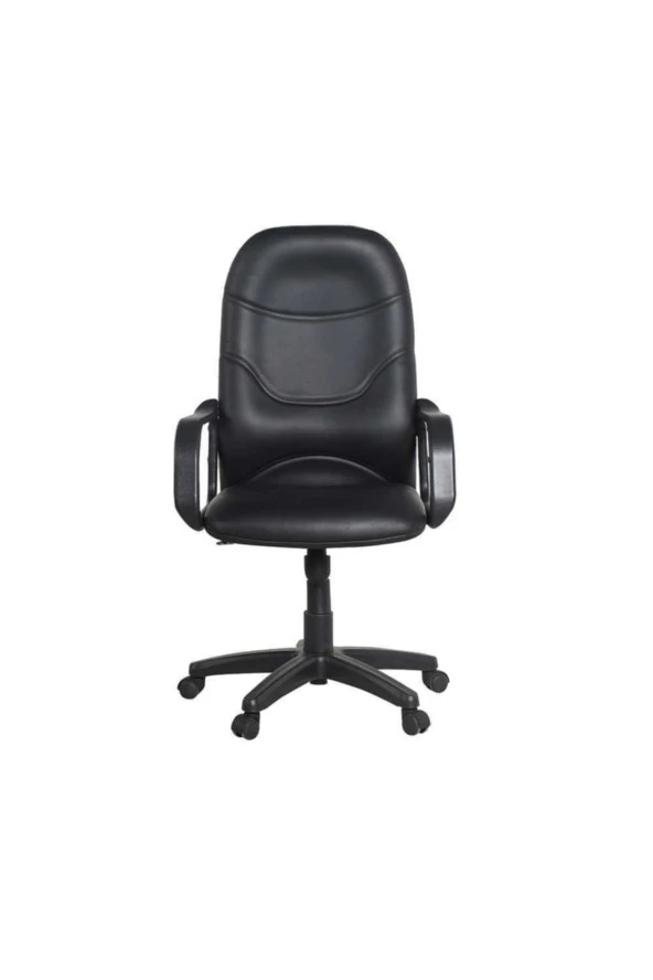 Max Classic Ofis Koltuğu-Suni Deri-Siyah 63x108-118x48 cm (GxYxD)