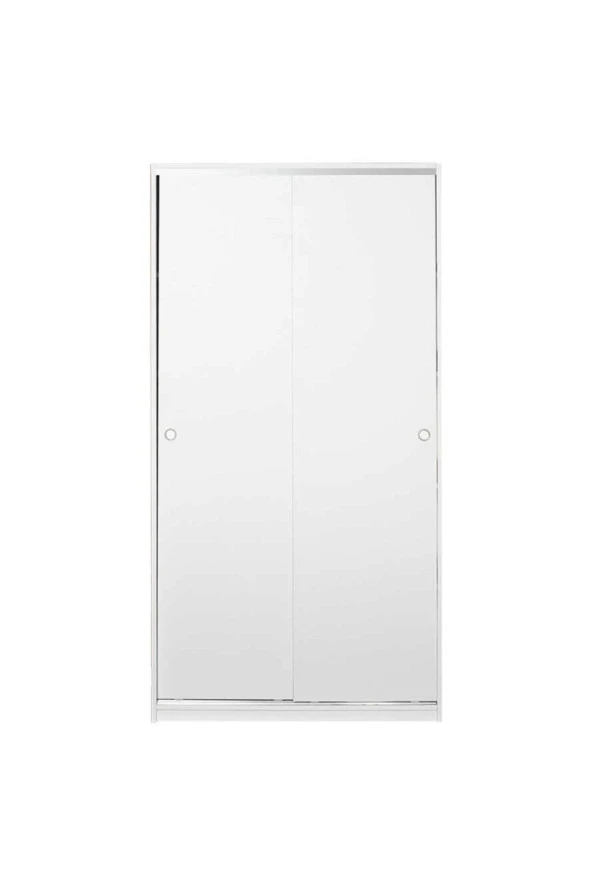 Sürgülü 5 Raflı Gardırop-Mat Beyaz 94x182x52 cm (GxYxD) - 5
