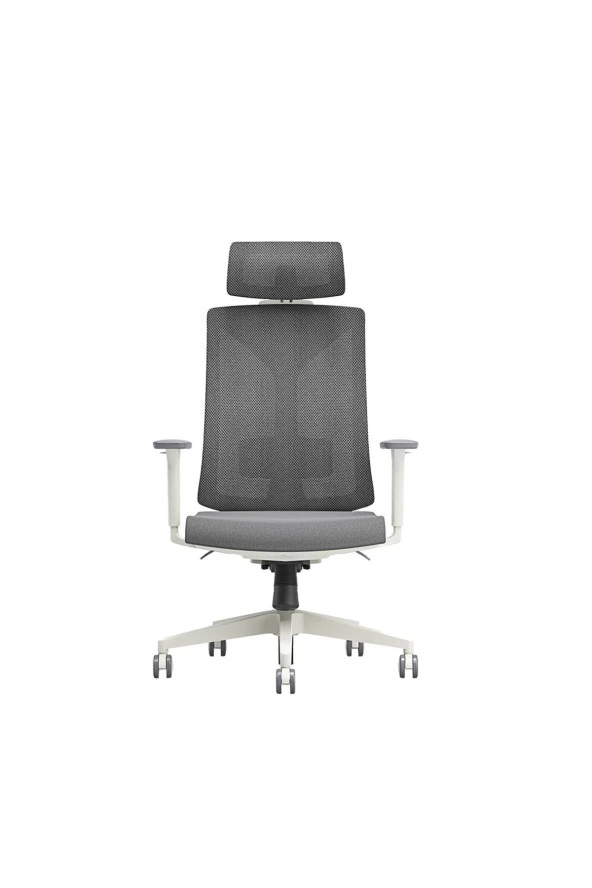 Leader File Sırtlı Multi Mekanizma Ofis Koltuğu-Bej-Gri 67x118-5-128,5x 70 cm (GxYxD) - 2