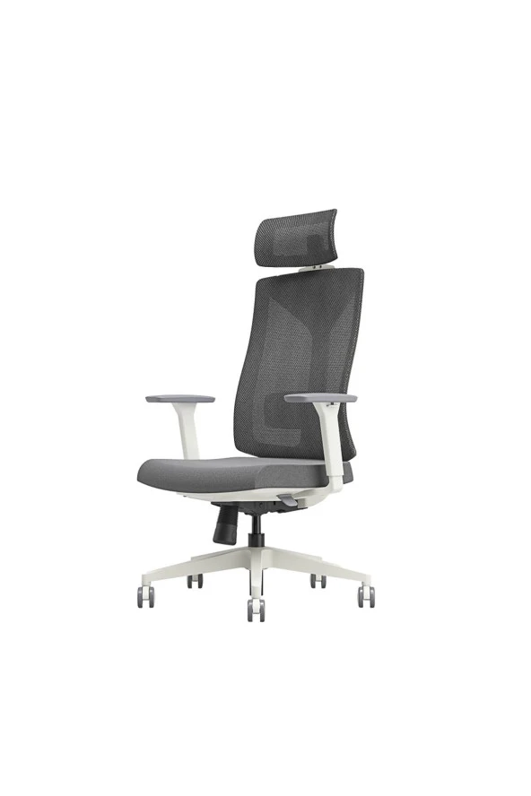 Leader File Sırtlı Multi Mekanizma Ofis Koltuğu-Bej-Gri 67x118-5-128,5x 70 cm (GxYxD) - 3