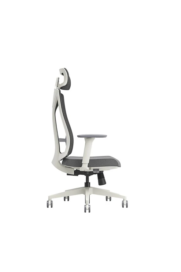 Leader File Sırtlı Multi Mekanizma Ofis Koltuğu-Bej-Gri 67x118-5-128,5x 70 cm (GxYxD) - 6