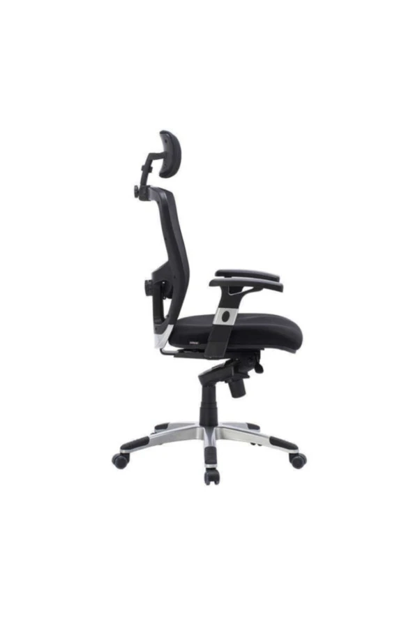Manager Techno File Sırtlı Ofis Koltuğu-Siyah 62X120-127X59 Cm (Gxyxd) - 3