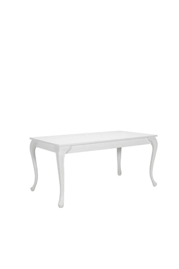 Country Yemek Masası - Mat Lake Beyaz 160-200x76x90 cm (GxYxD) - 2