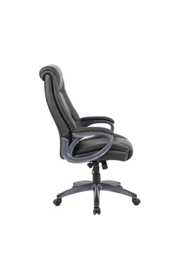 Boston Ofis Koltuğu Suni Deri - Siyah 65x114-121,5x81 cm (GxYxD) - 3
