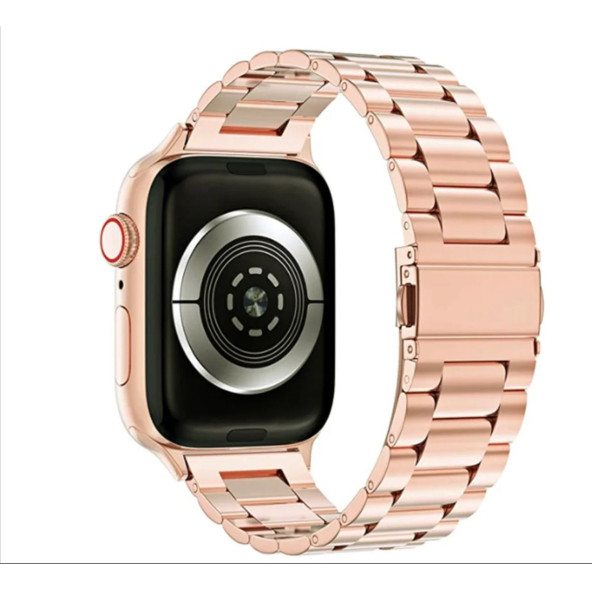 G9 Mini Rose Smart Watch 41 Mm 3 Kordon Charm Bileklik Hediyeli Zarif Şık Kadın Akıllı Saat - 4