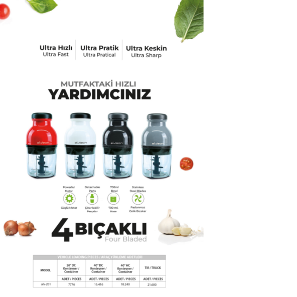 ALV-201 KAPSÜL DOĞRAYICI GRİ - 3