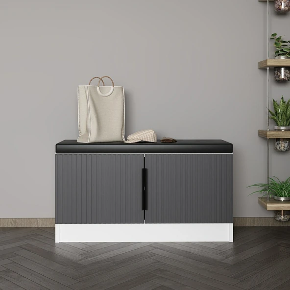 Minar Kale Ayakkabılık Minderli Byz Mbrn Çizgili Antr - Resim 2