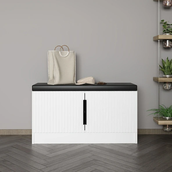 Minar Kale Ayakkabılık Minderli Byz Mbrn Çizgili Byz - Resim 2