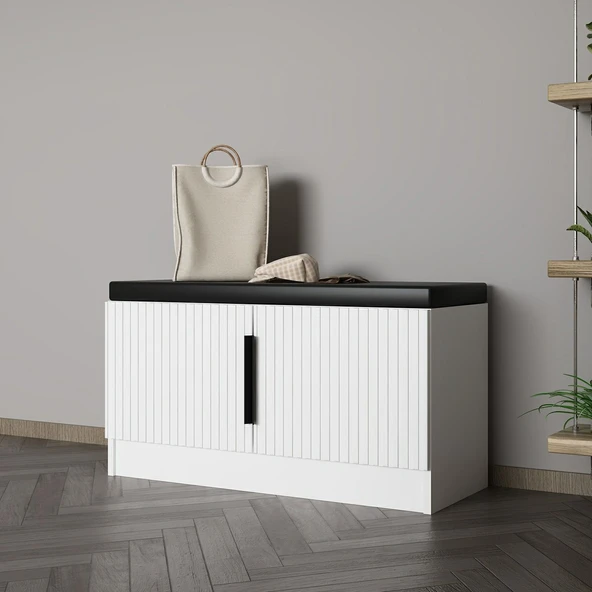 Minar Kale Ayakkabılık Minderli Byz Mbrn Çizgili Byz - Resim 3