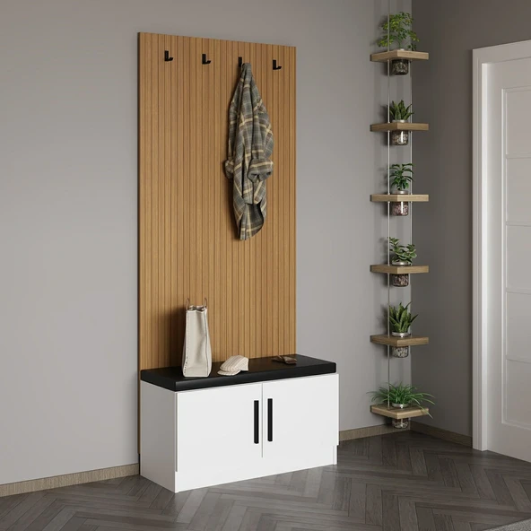 Minar Kale Dekor Panel Ayakkabılık Minderli Byz Byz - Resim 2