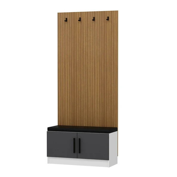 Minar Kale Dekor Panel Ayakkabılık Minderli Byz Antr - Resim 6