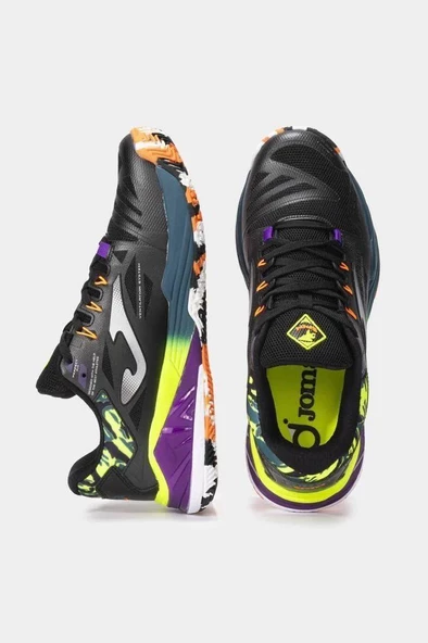 Joma Spin Erkek Siyah Toprak - Sert Kort Tenis & Padel Ayakkabısı TSPINS2401OM - 4