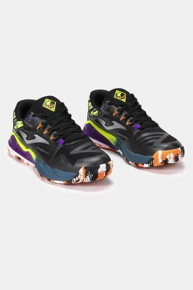 Joma Spin Erkek Siyah Toprak - Sert Kort Tenis & Padel Ayakkabısı TSPINS2401OM - 2