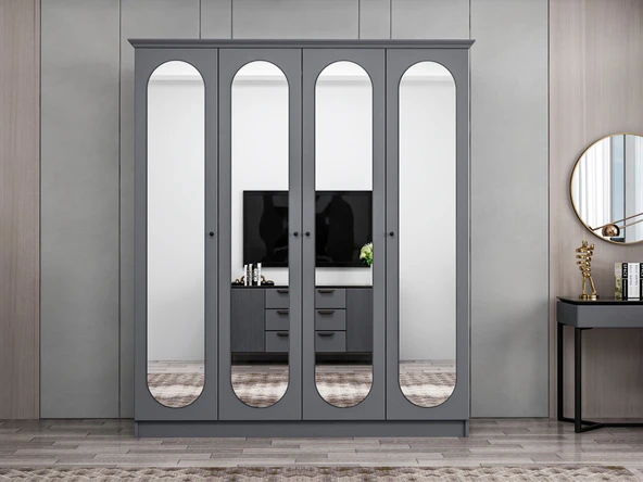 Minar Kale210 4 Kpk 4 Ayna2 Çek Dlp Antr - Mebrn Defne Ayna Antr ürün görseli 1