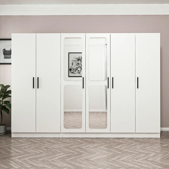 Minar Kale Zincir 6K 2 Aynalı 2Ç Dlp-Beyaz 2+4