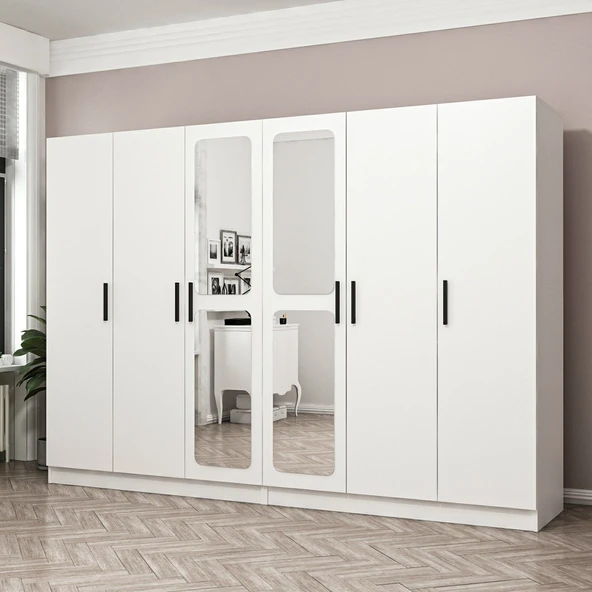 Minar Kale Zincir 6K 2 Aynalı 4Ç Dlp-Beyaz 3+3 - Resim 3