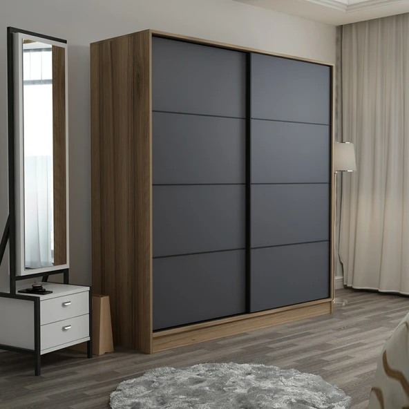 Minar Kale 2K Sürg.Dlp 180Cm Dore Antrasit - Resim 3