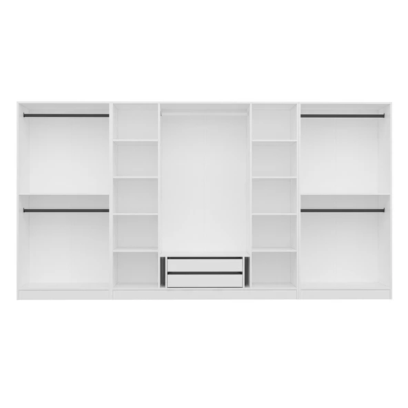 Minar Kale 210Cm 8 Bolme 2 Cek Gıyınme Dlp Beyaz - Resim 5