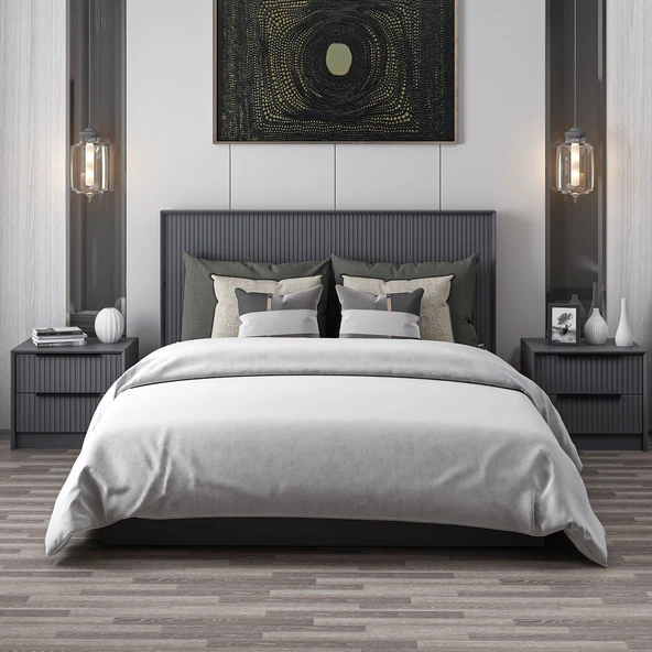Minar Kale Luxe Soft Baza 160Cm Mbrn-Antr - 2