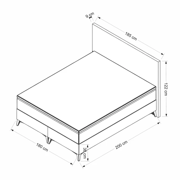 Minar Amour Baza Başlık    - 180X200 - Resim 4