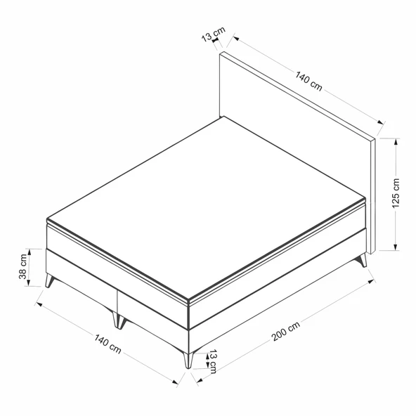 Minar Dimple Baza Başlık   - 140X200 - 4
