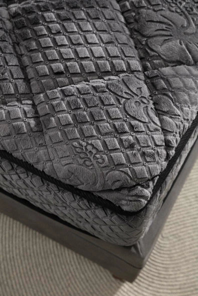 Minar Nero Baza Başlık Yatak Seti - 160X200 - Resim 5