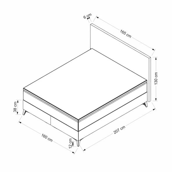 Minar Lisa Baza Başlık    - 160X200 - Resim 4