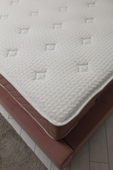 Minar Deluxe Baza+Başlık+Sonata Yatak Gül Kurusu 140X200 - Resim 2